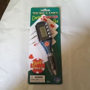 Micro Games Digital Poker Pen - NEW